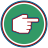 Plik:Right-pointing hand in green circle.svg